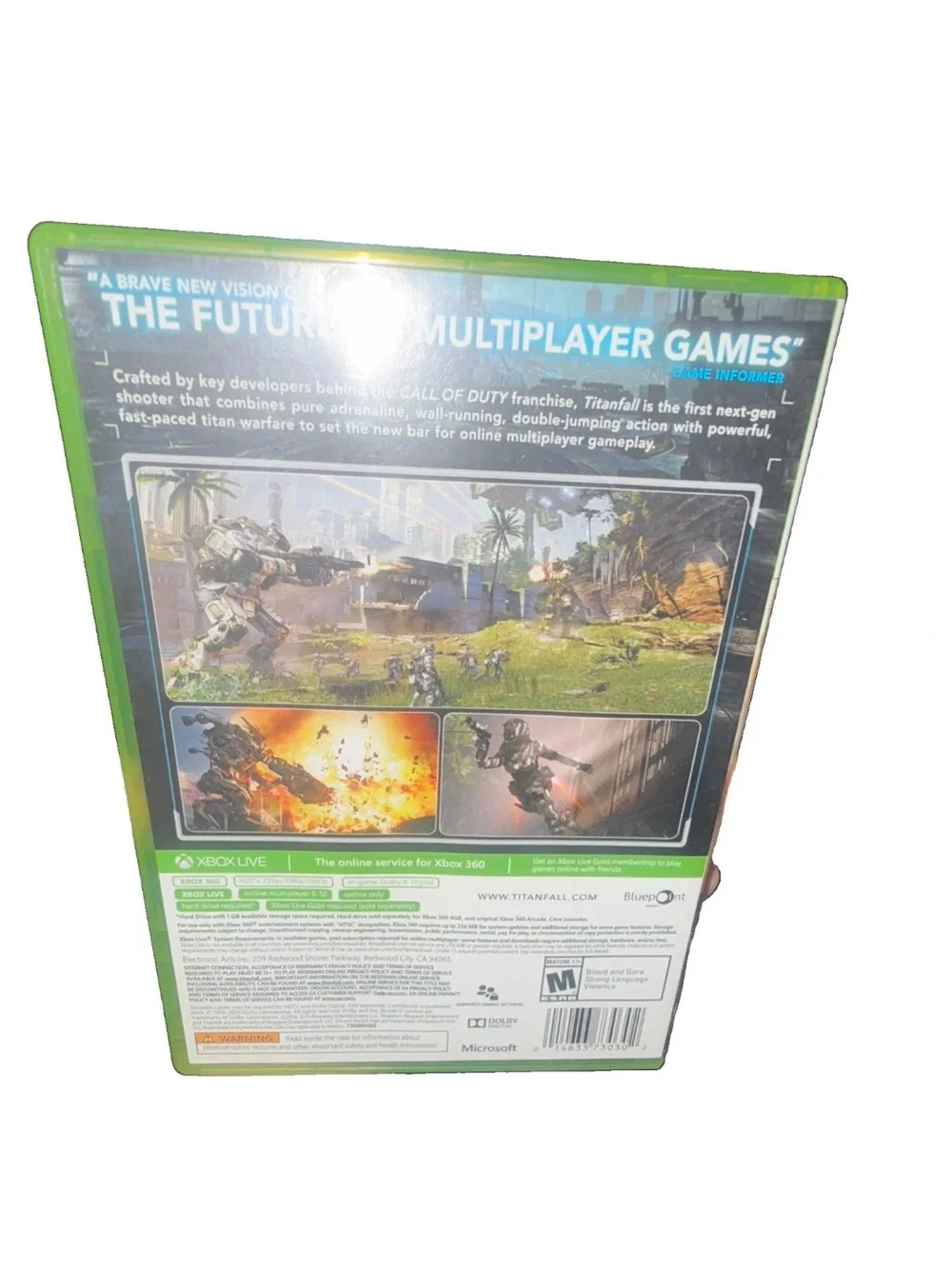 Titanfall for Xbox 360 - Green Case
